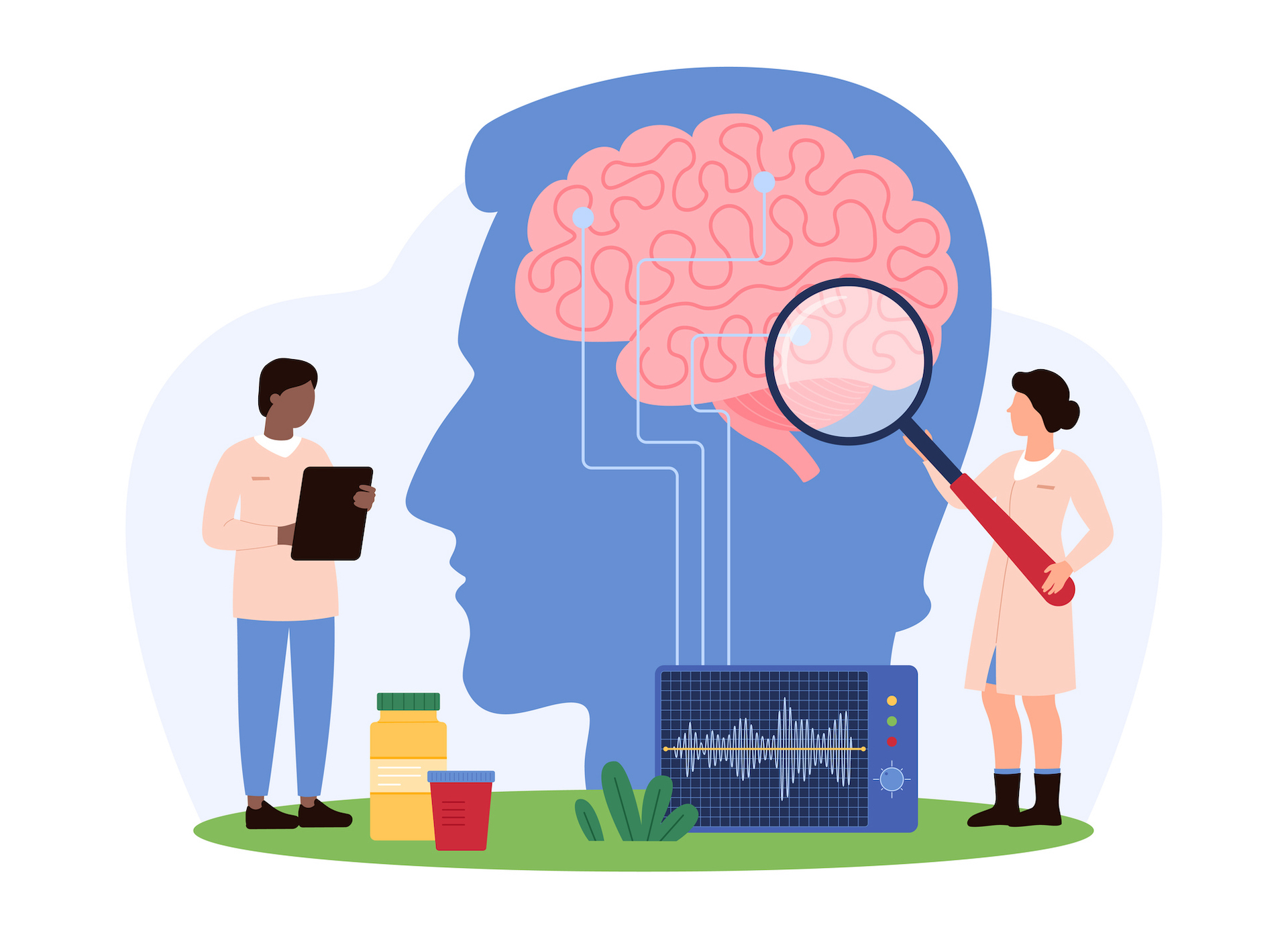 concussion illustration